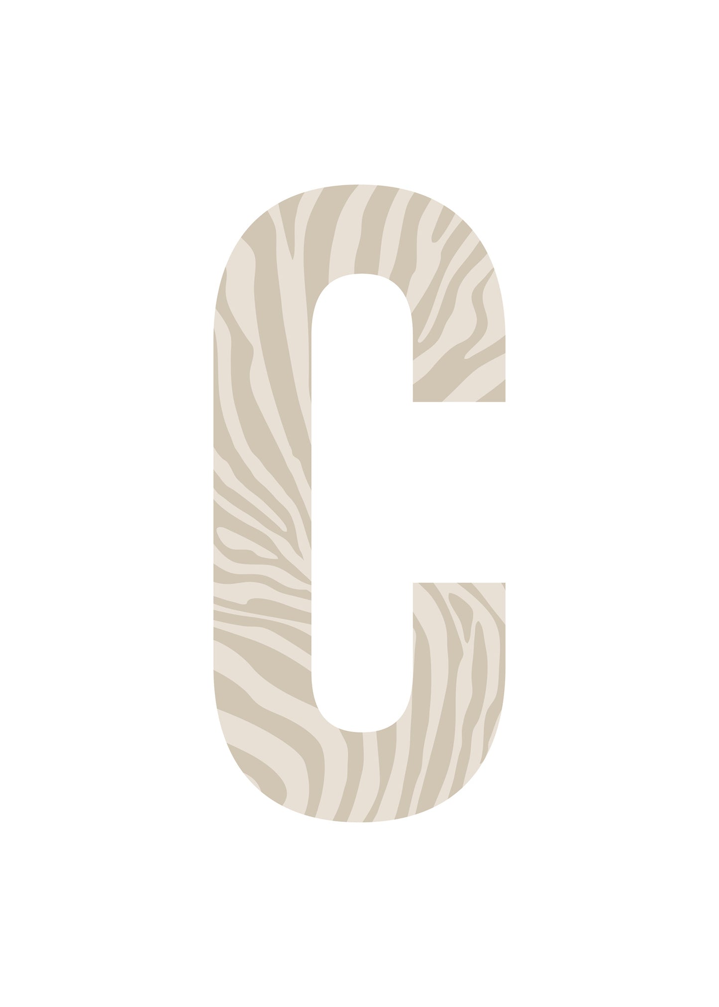 Bokstavstavla zebra - A-N