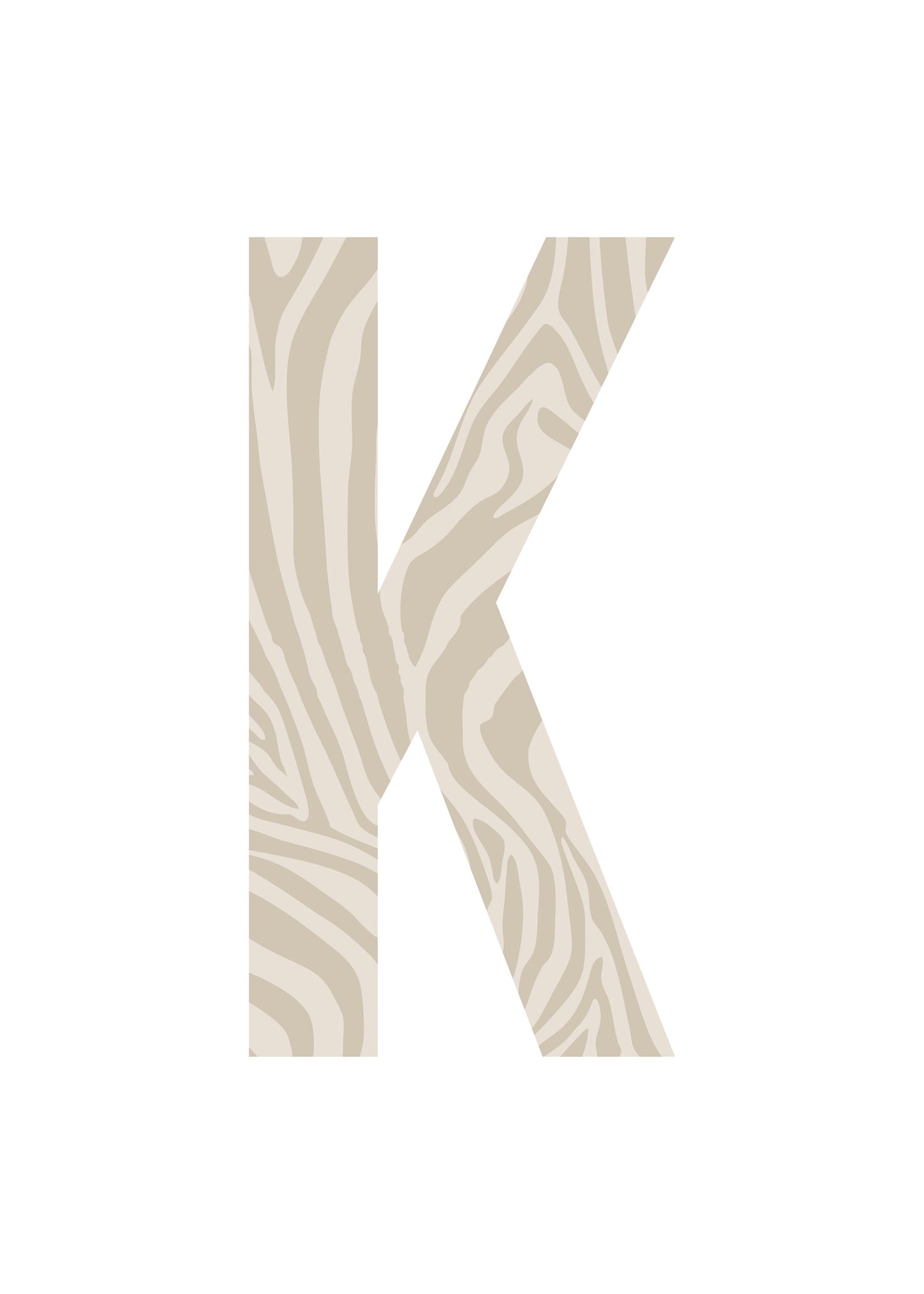 Bokstavstavla zebra - A-N