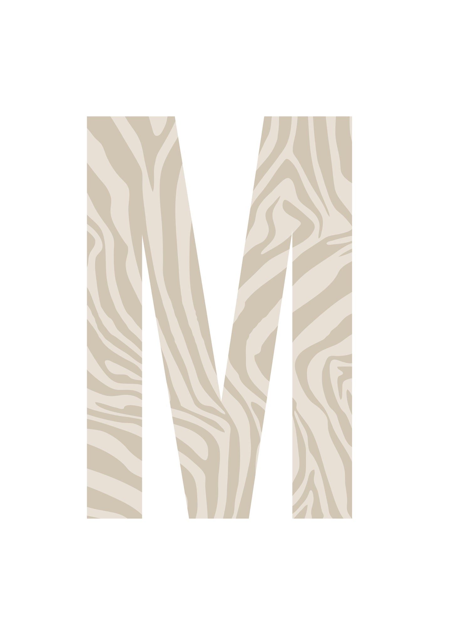 Bokstavstavla zebra - A-N