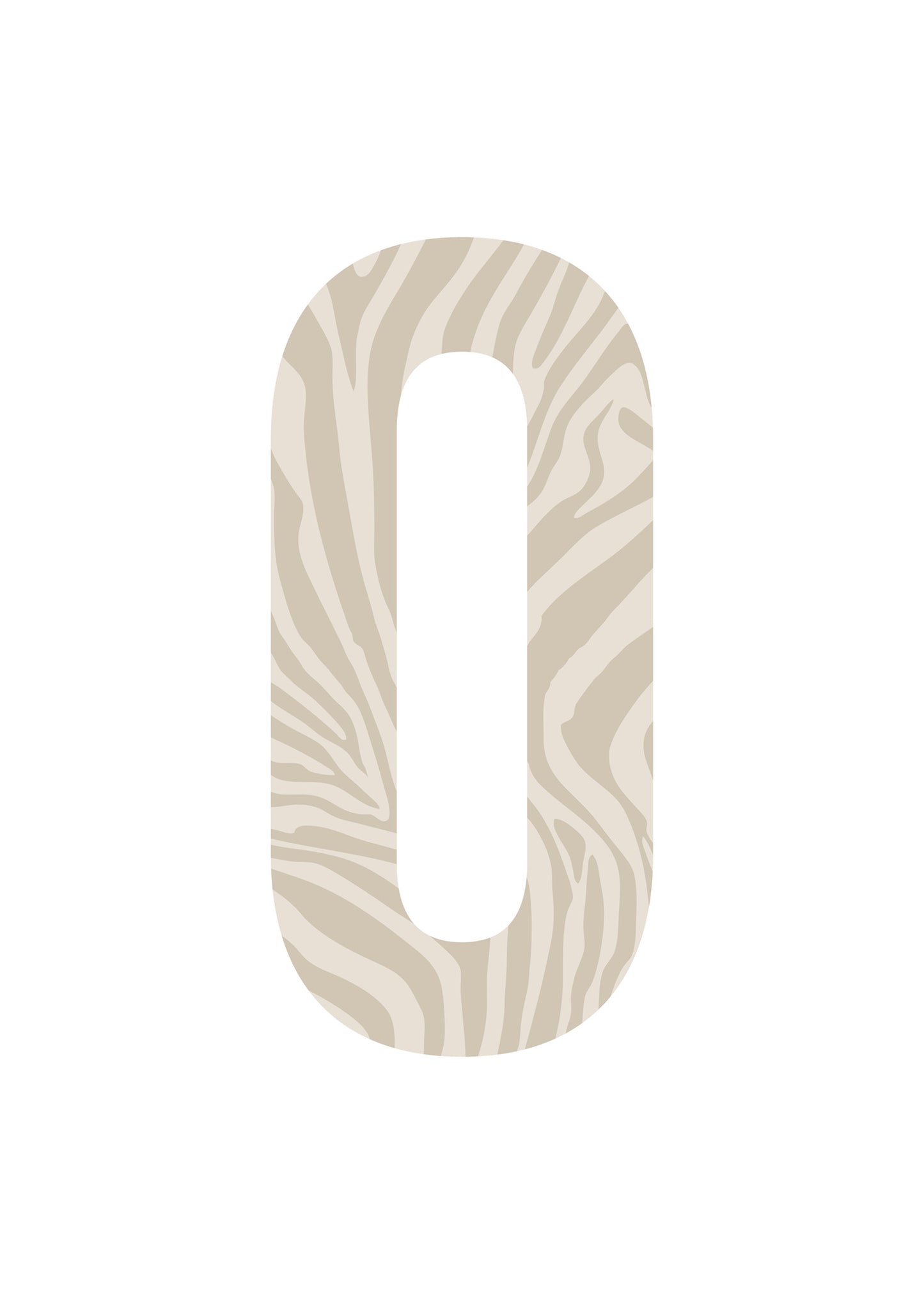 Bokstavstavla zebra - O-Ö