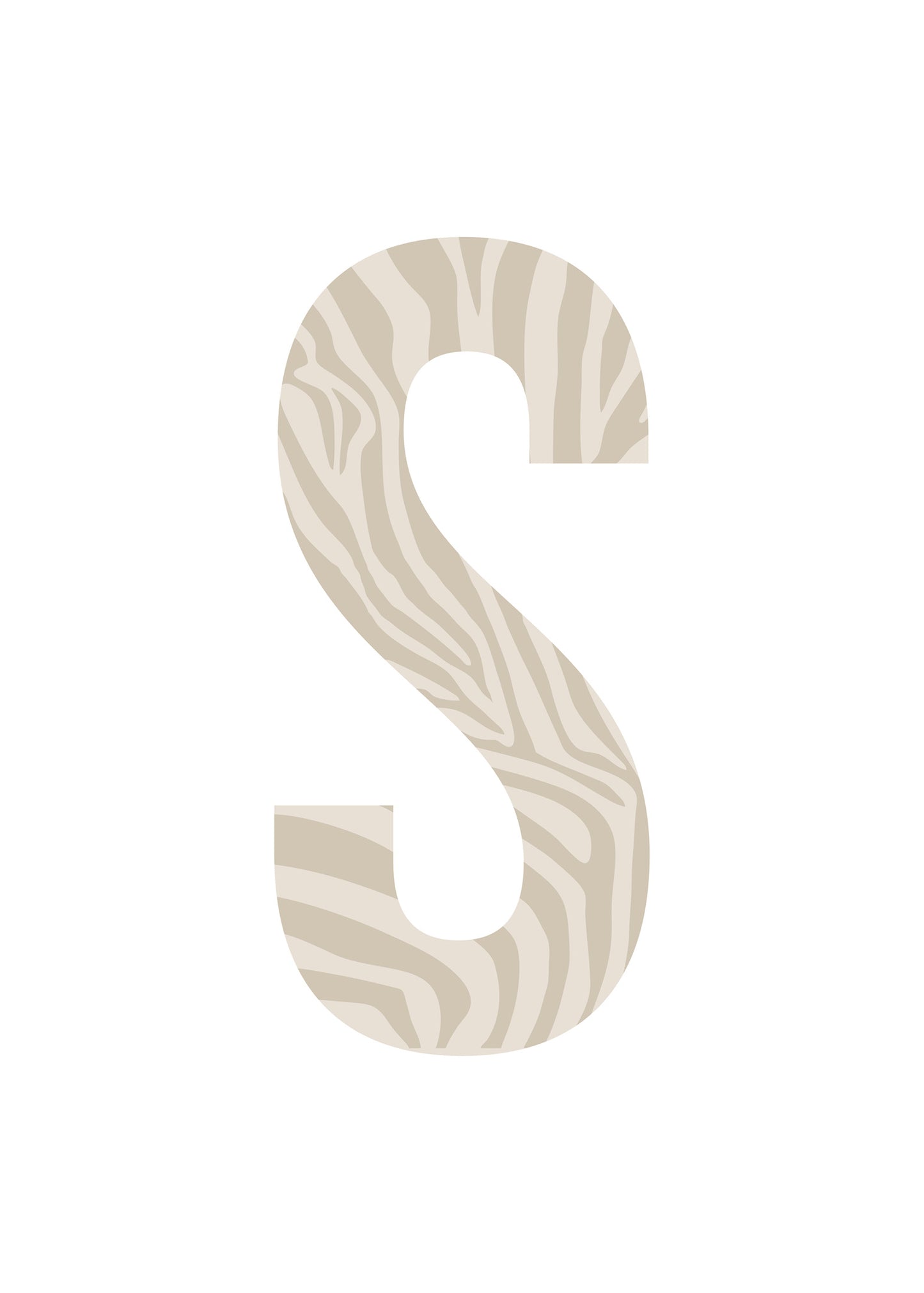 Bokstavstavla zebra - O-Ö