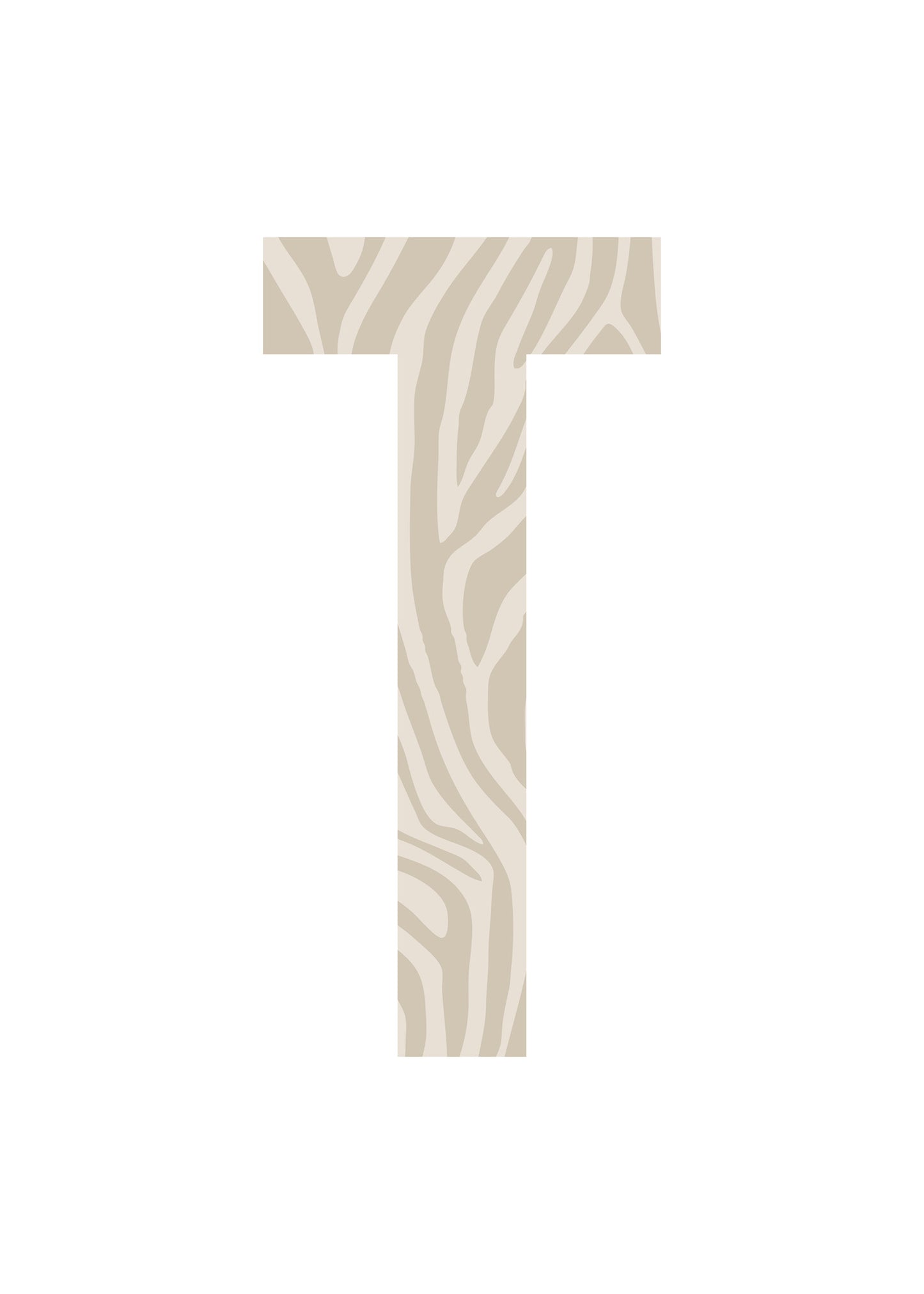 Bokstavstavla zebra - O-Ö