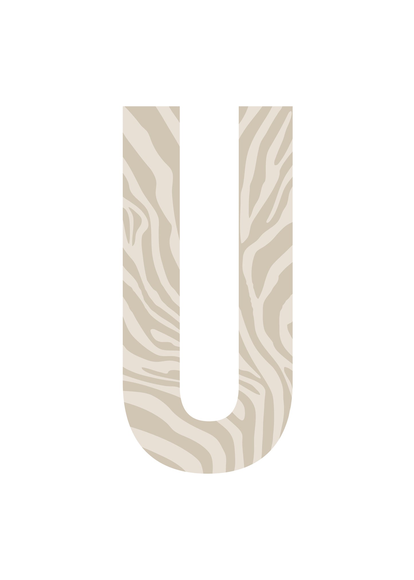 Bokstavstavla zebra - O-Ö