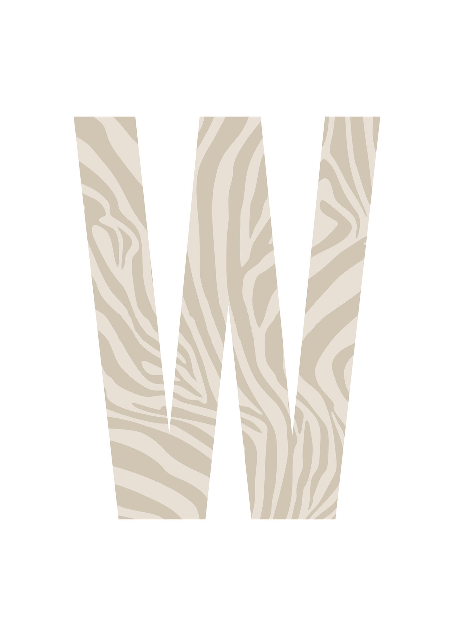 Bokstavstavla zebra - O-Ö