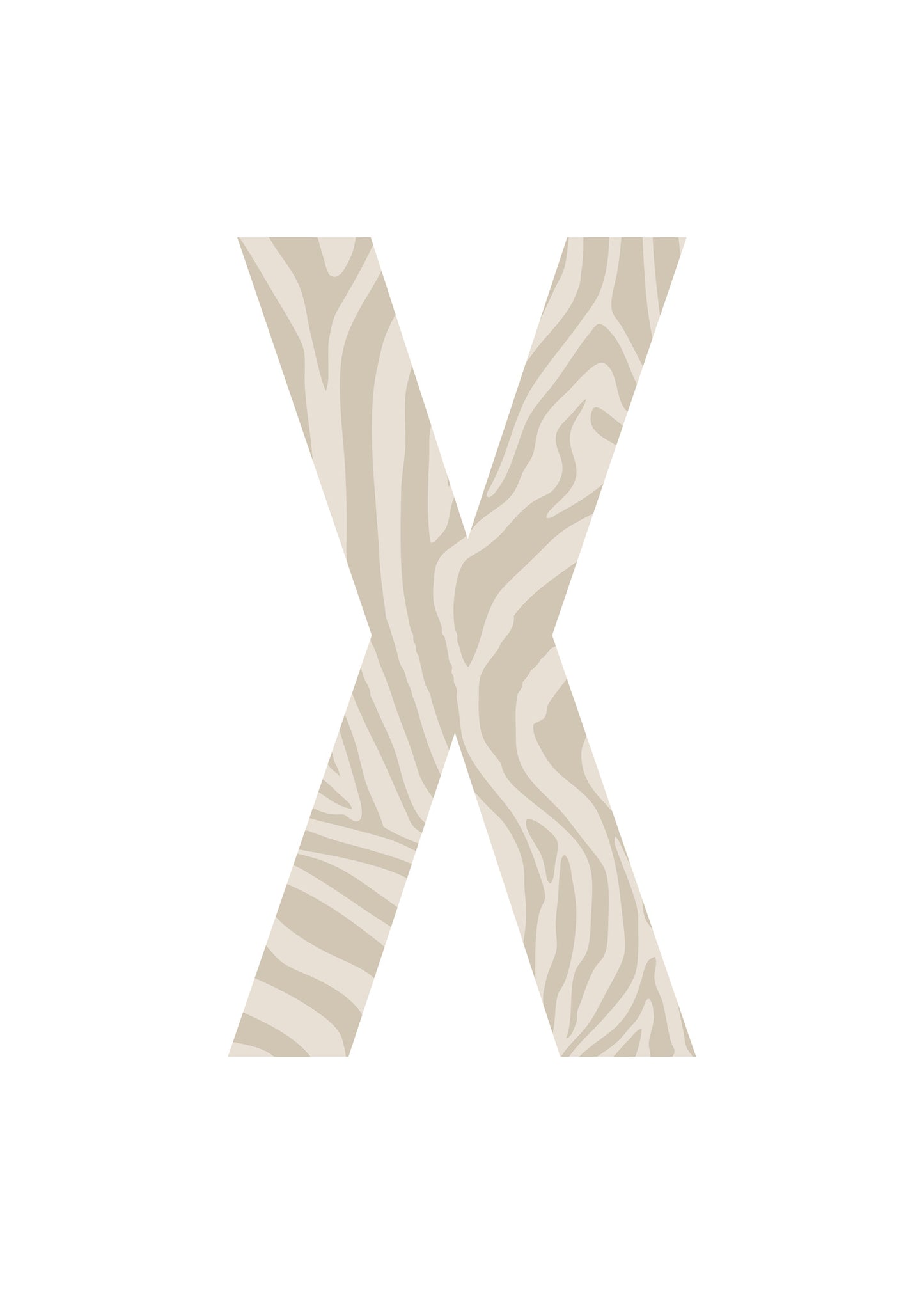 Bokstavstavla zebra - O-Ö