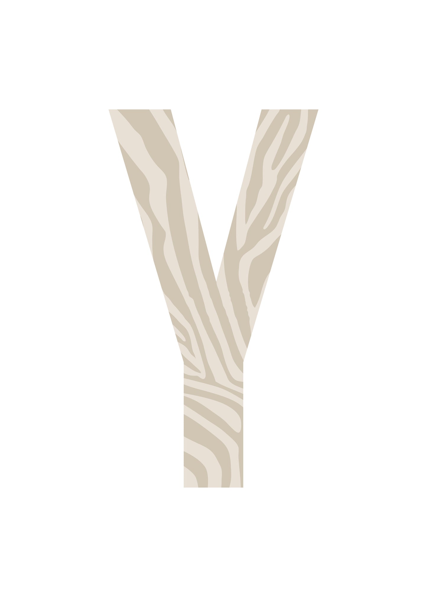 Bokstavstavla zebra - O-Ö