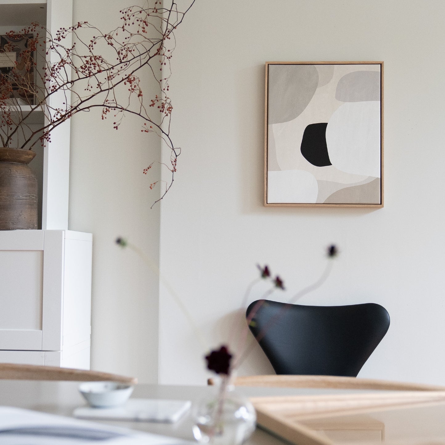 Organiska former canvastavla