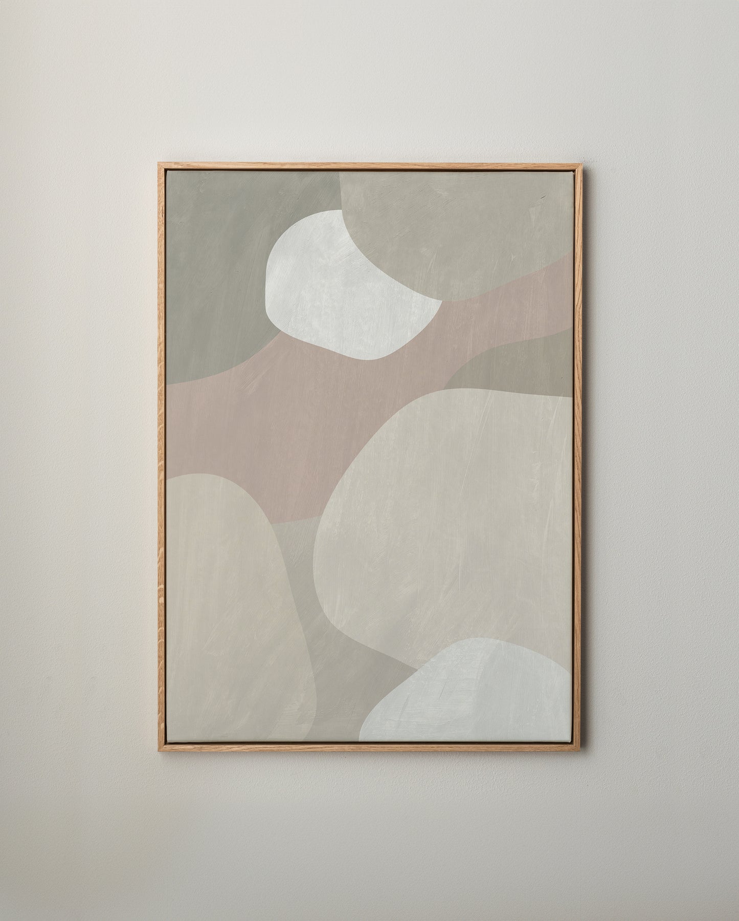 Organiska ljusa former canvastavla