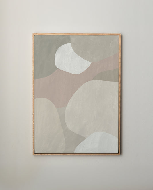 Organiska ljusa former canvastavla