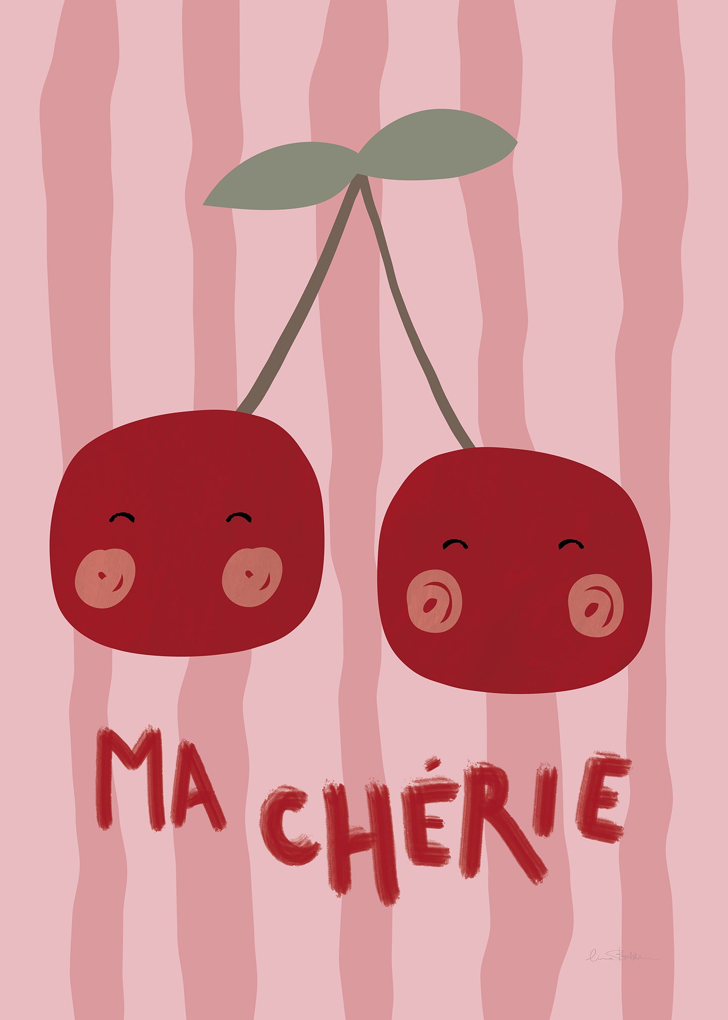 Ma Chérie körsbärsposter