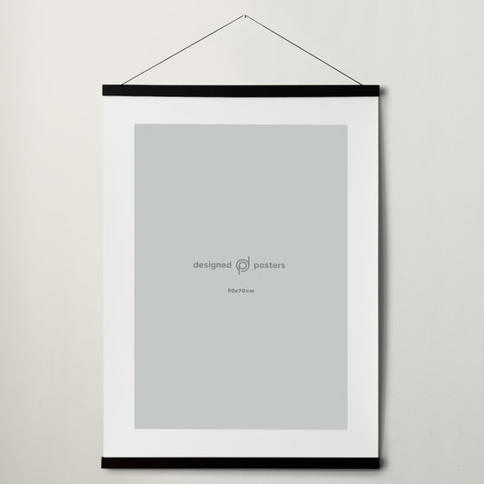 Svart posterhängare