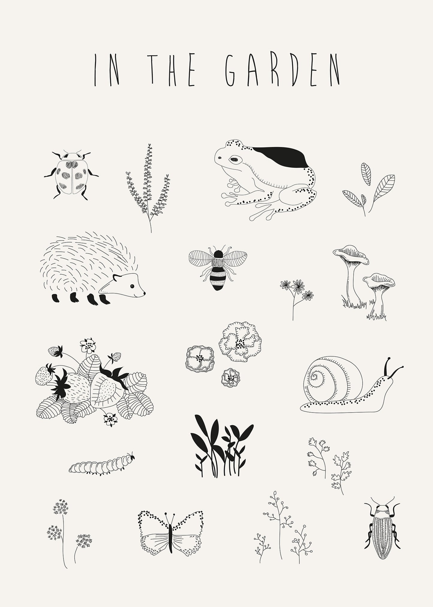 In the garden poster