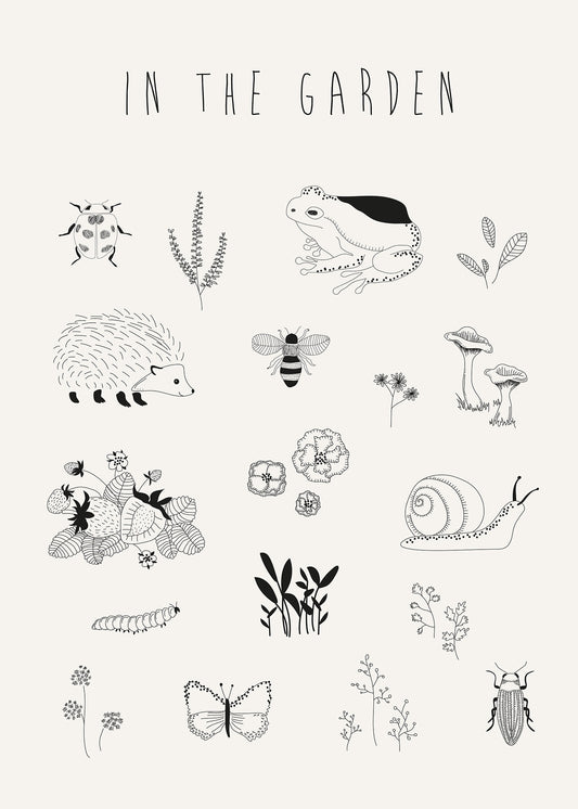 In the garden poster