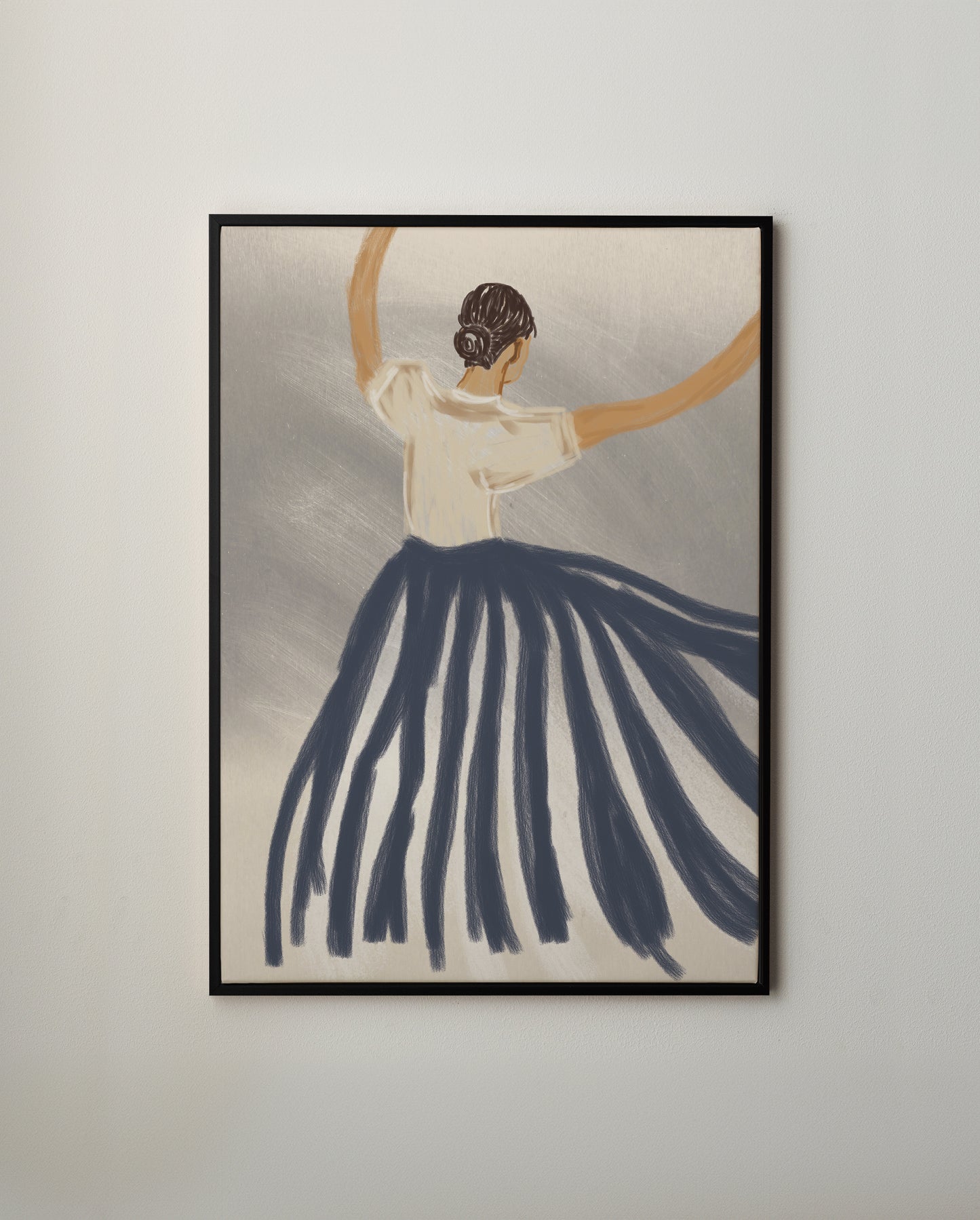 Fångad i rörelse canvastavla