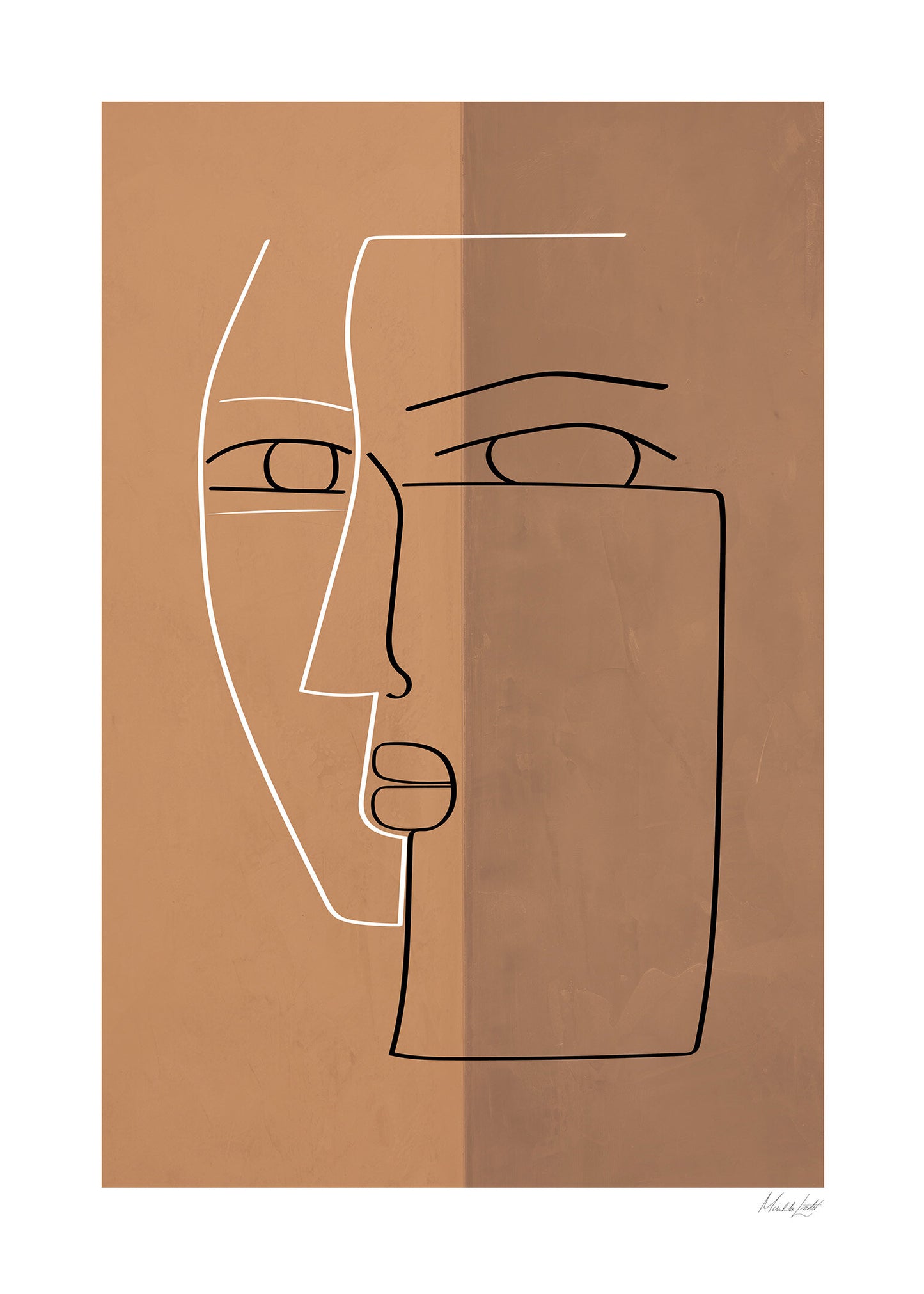 Uttryck poster terrakotta