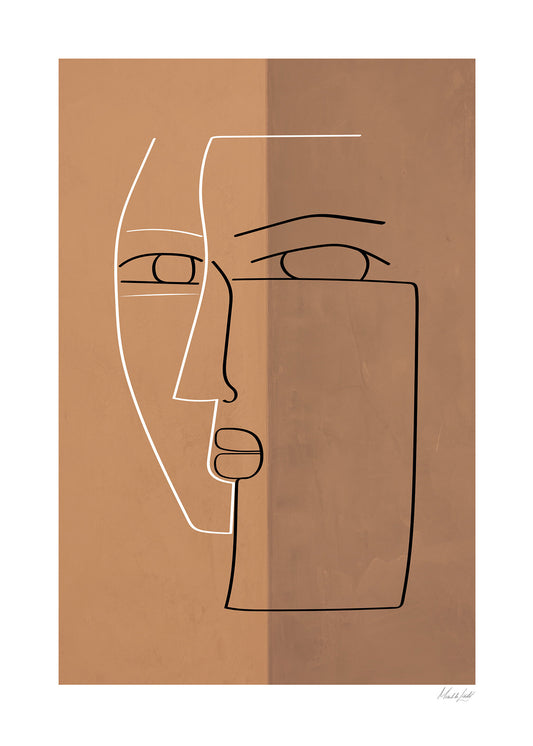 Uttryck poster terrakotta