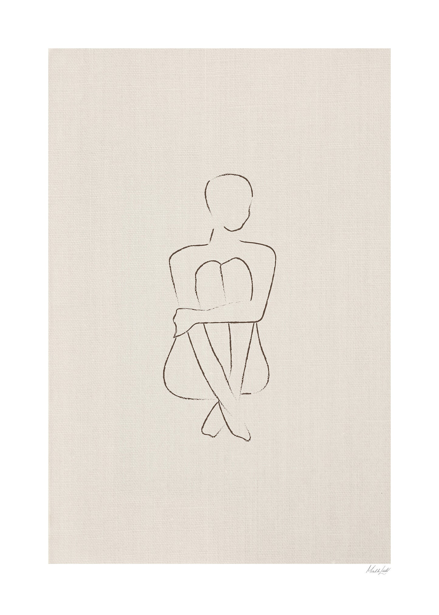 Sinnesfrid poster beige