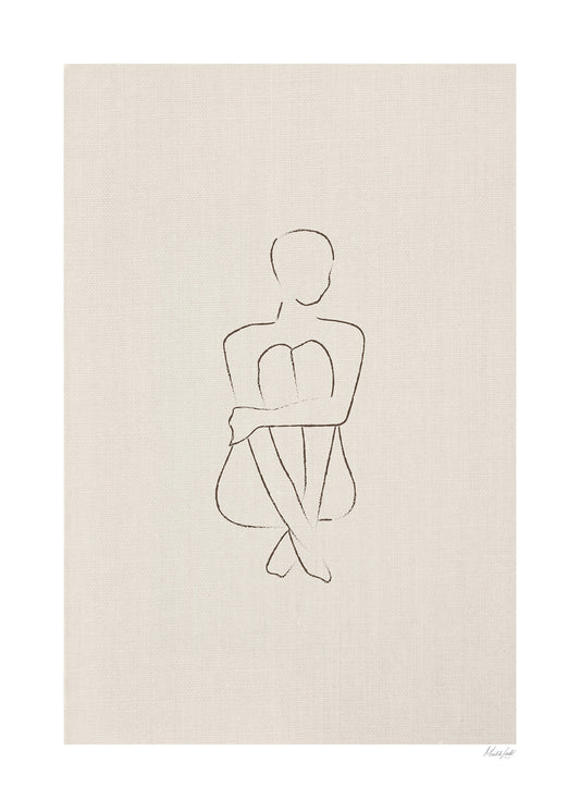 Sinnesfrid poster beige