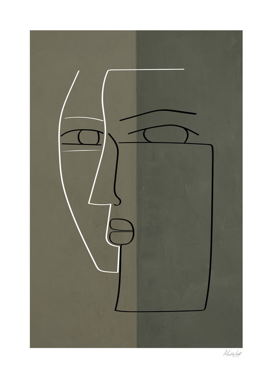 Uttryck poster grön