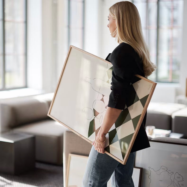 Check mate poster grön