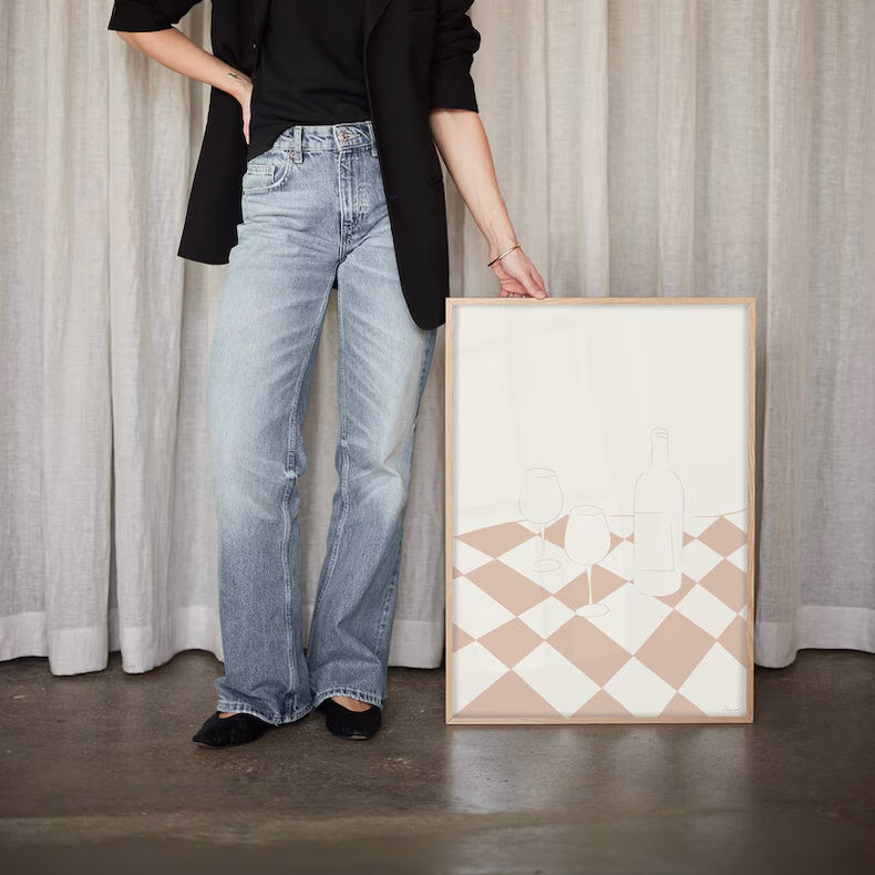 Check mate poster rosa