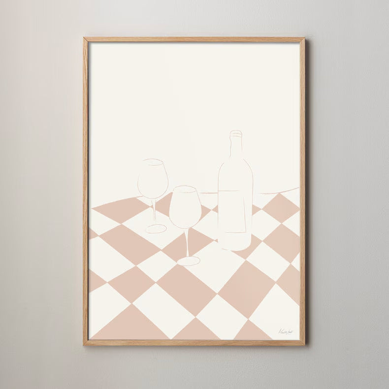 Check mate poster rosa