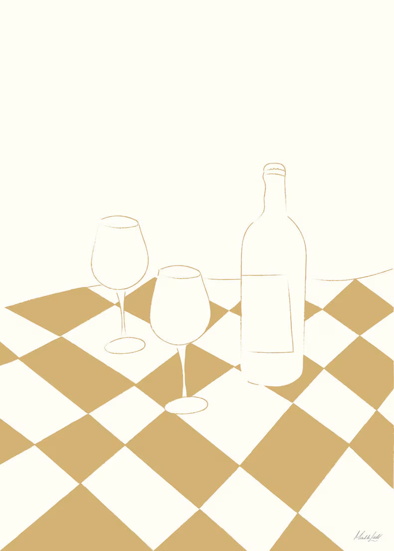 Check mate poster gul