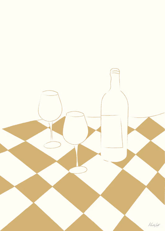 Check mate poster gul