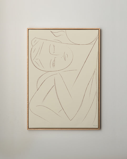 Sunbathing canvastavla