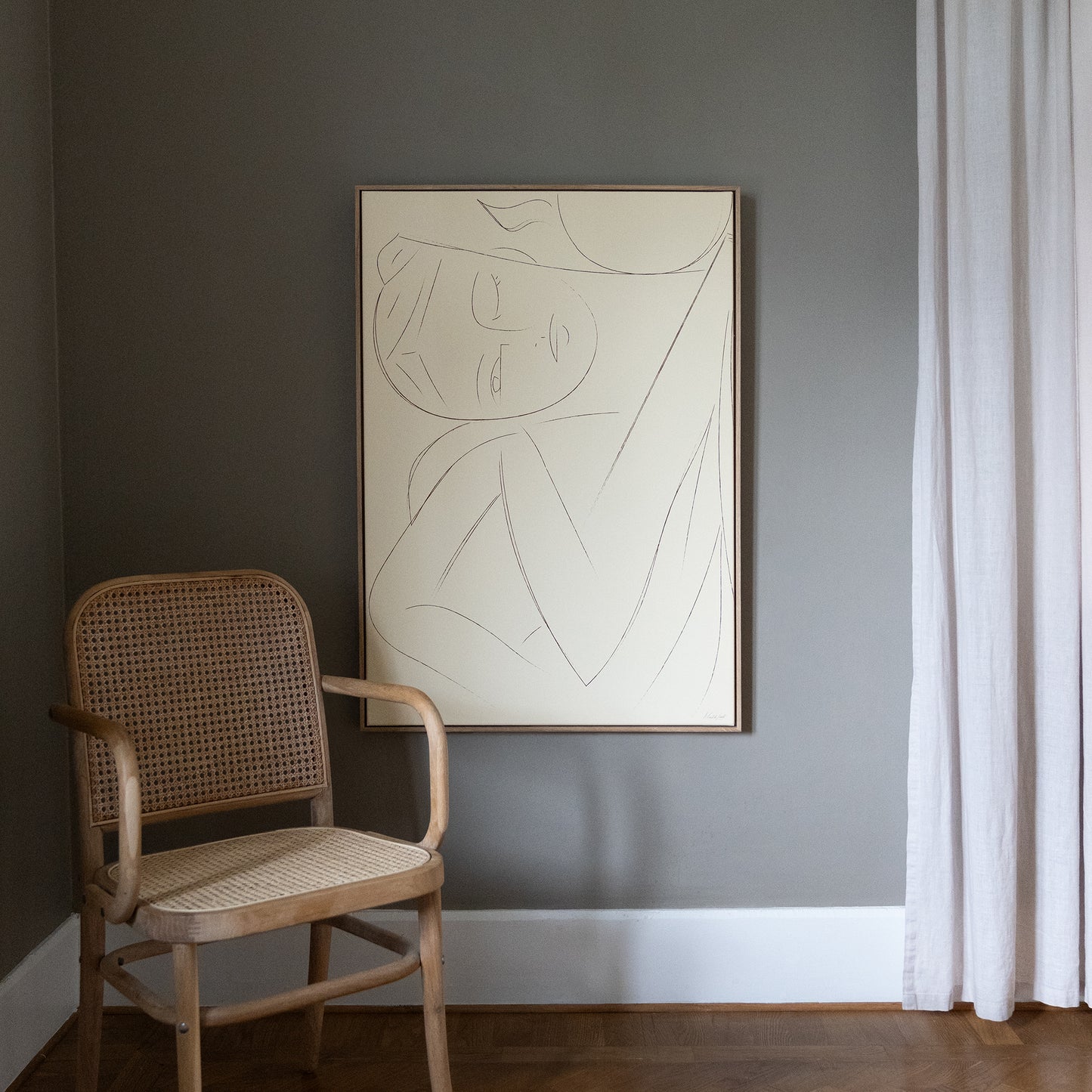 Sunbathing canvastavla