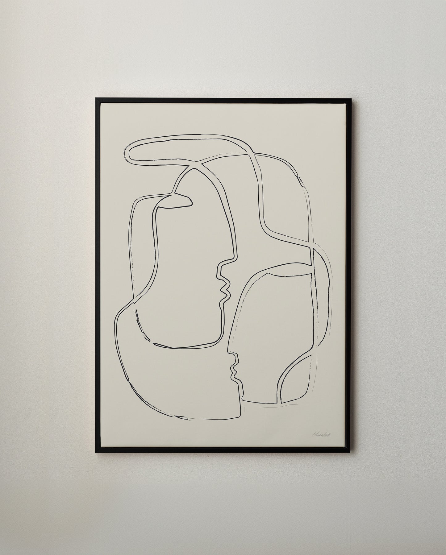 Ansikte mot ansikte canvastavla