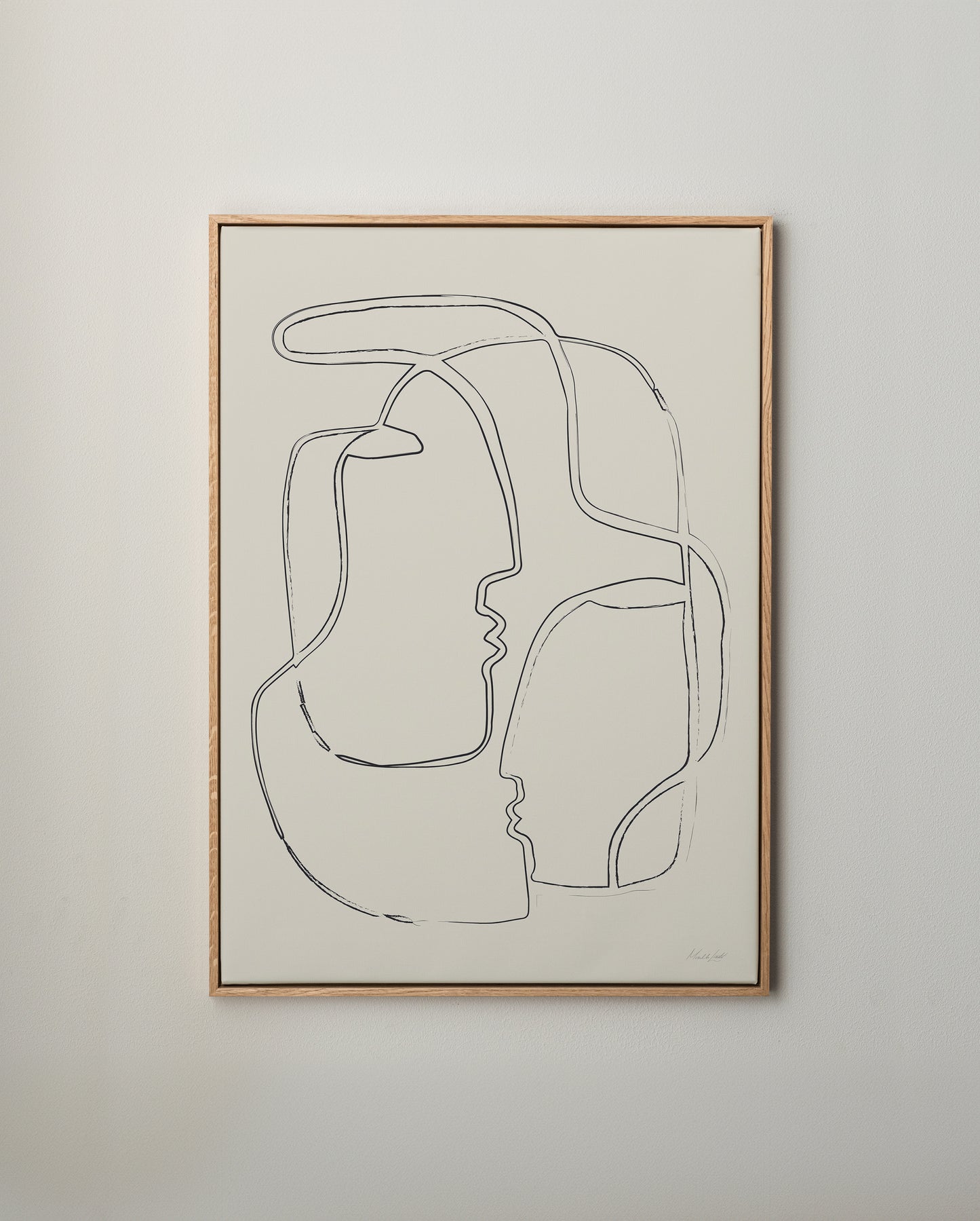 Ansikte mot ansikte canvastavla