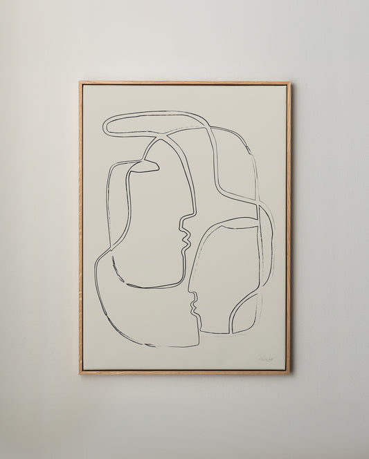 Ansikte mot ansikte canvastavla