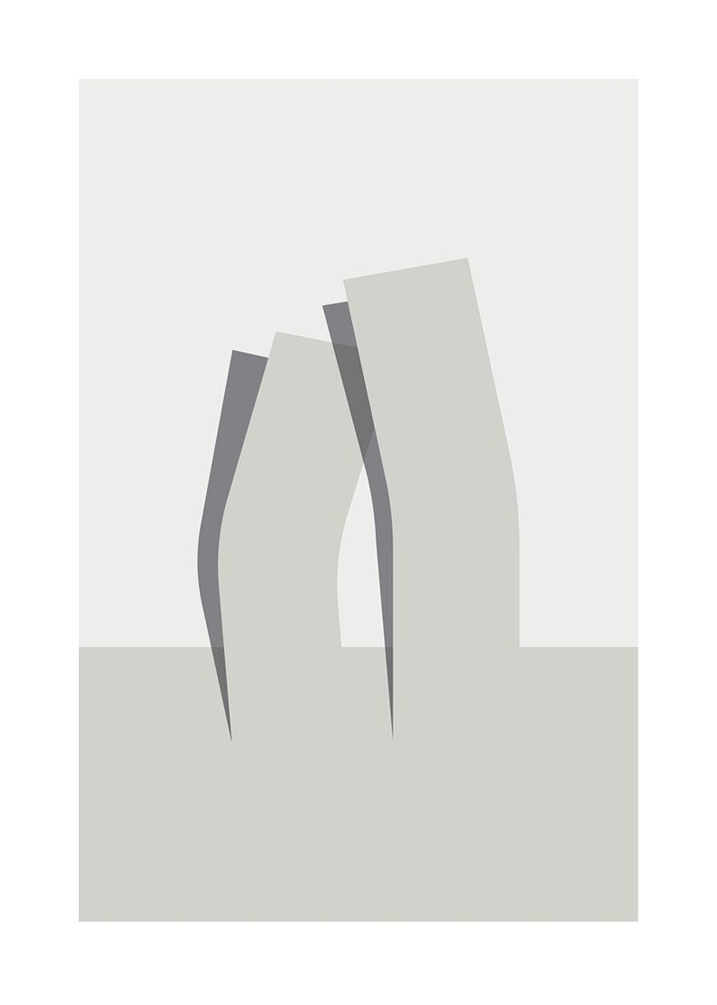 Du och jag poster grå