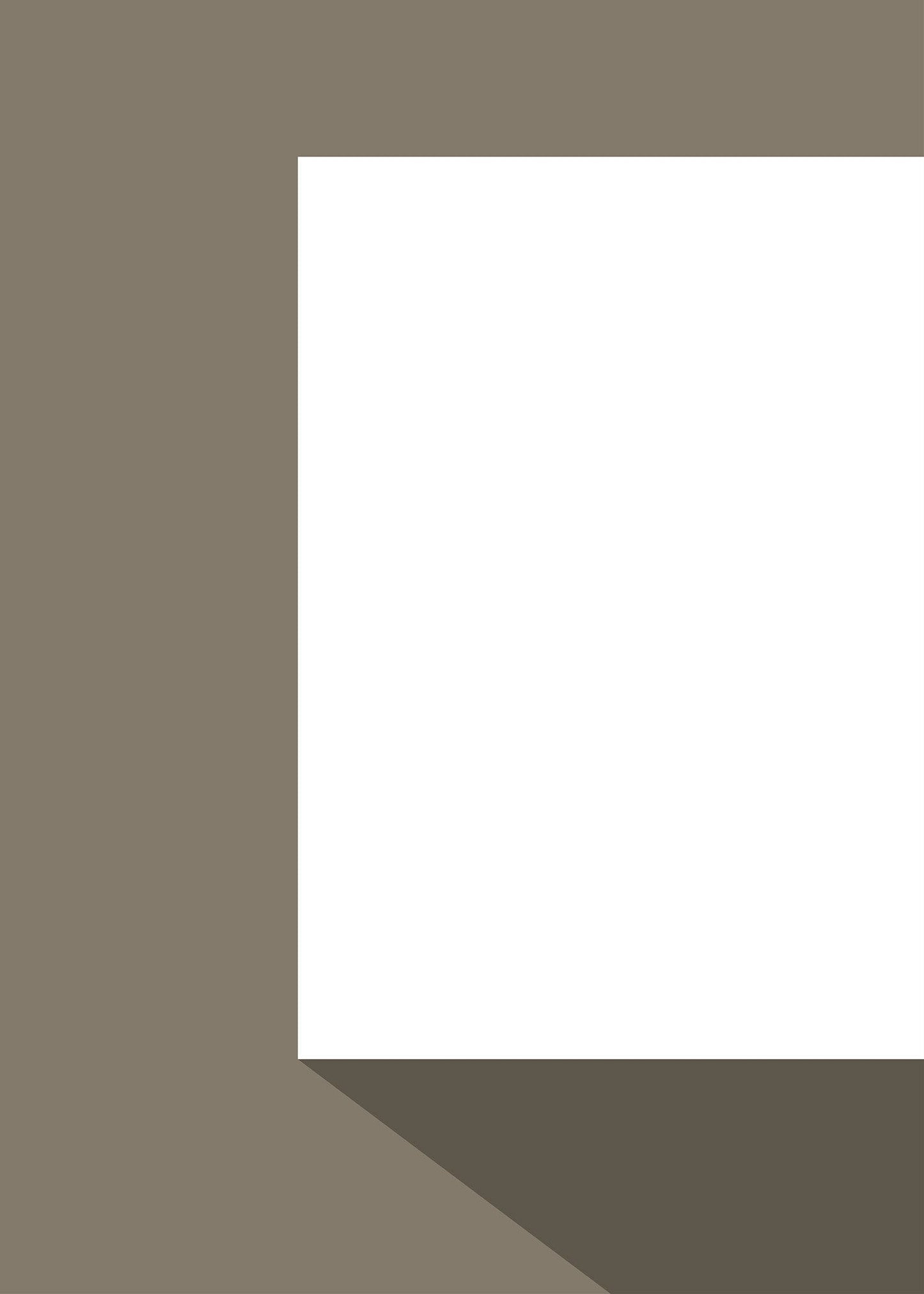 Vit box poster grön