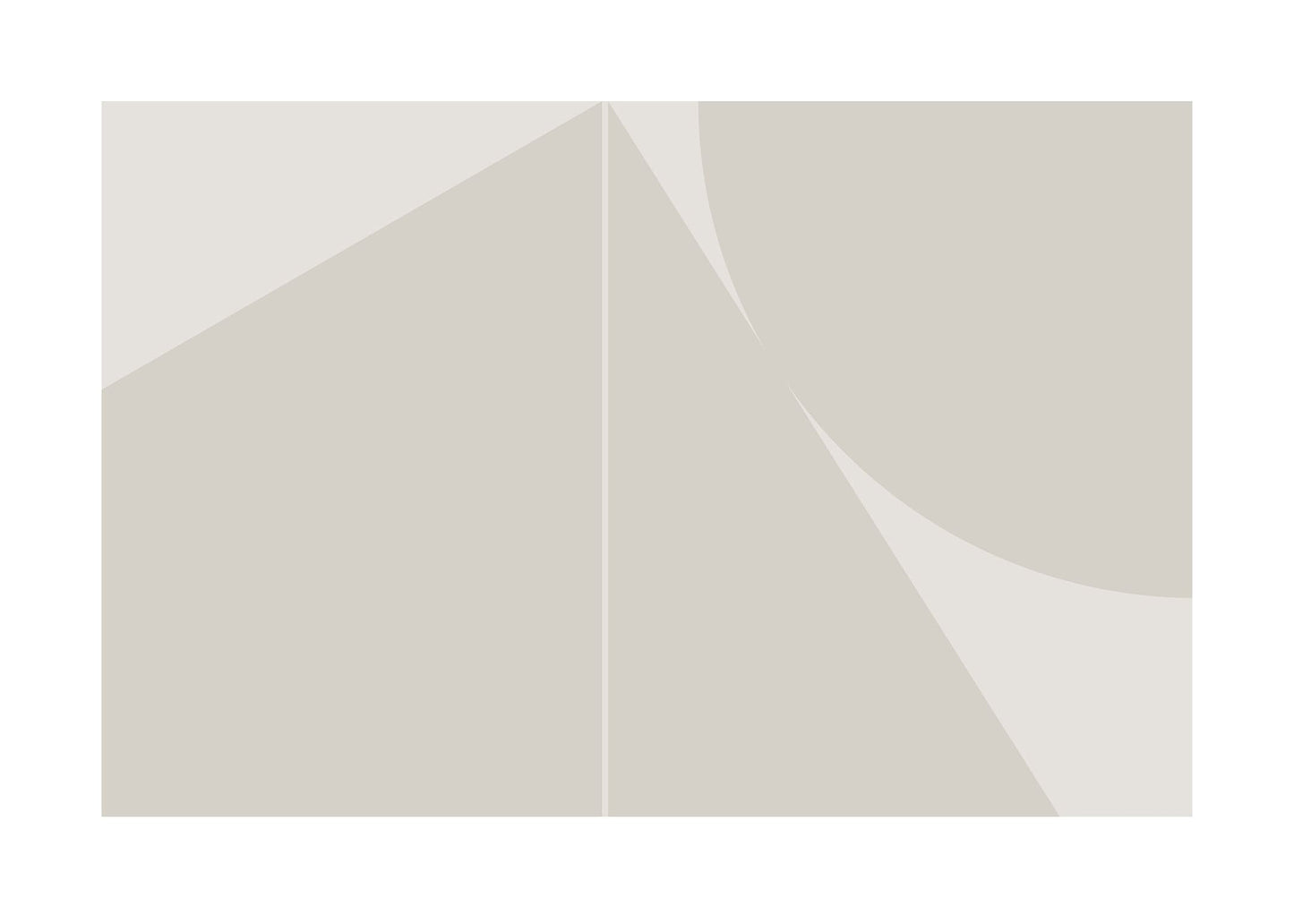 Geokollision poster beige