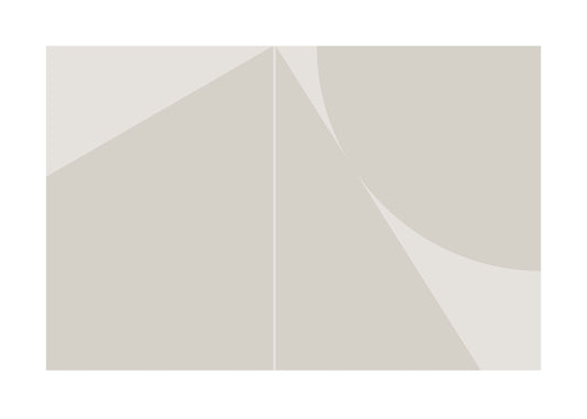 Geokollision poster beige