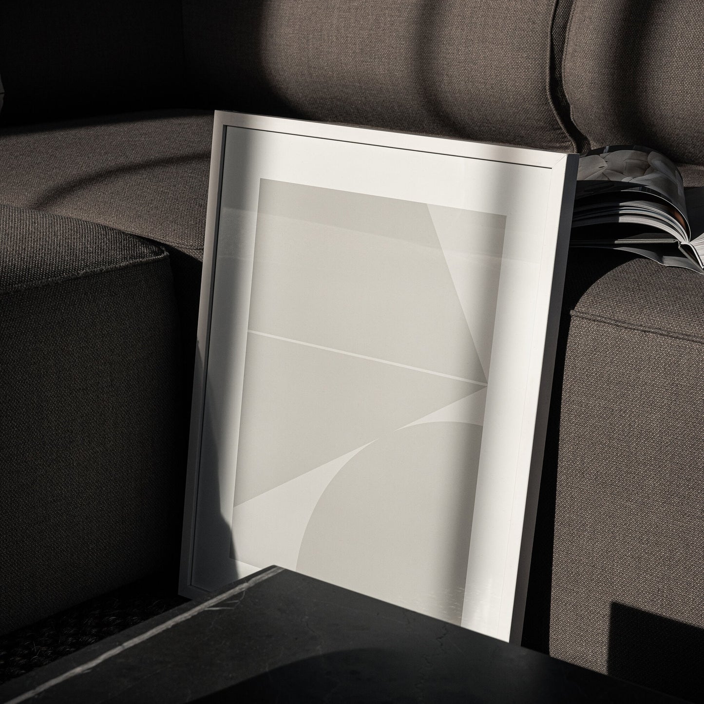 Geokollision poster beige