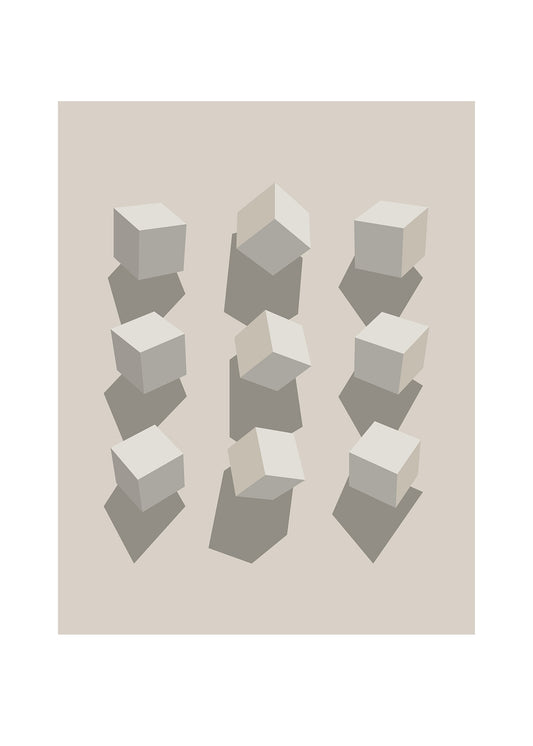 Kuber i vinklar poster