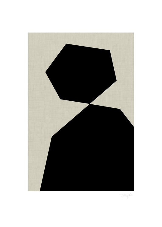 Abstrakt porträtt poster