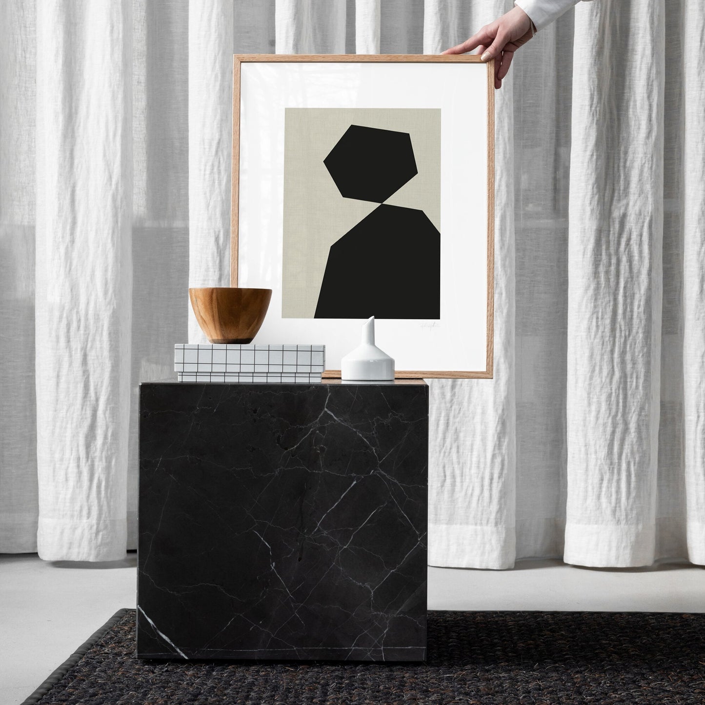 Abstrakt porträtt poster