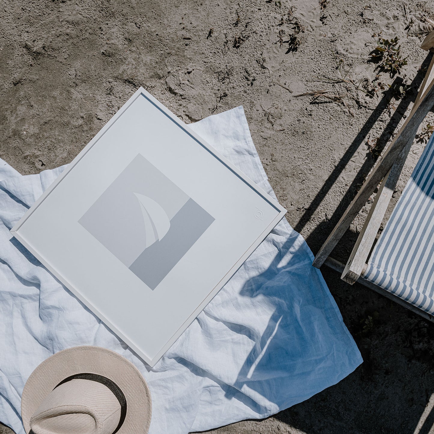 Grafisk segelbåt poster