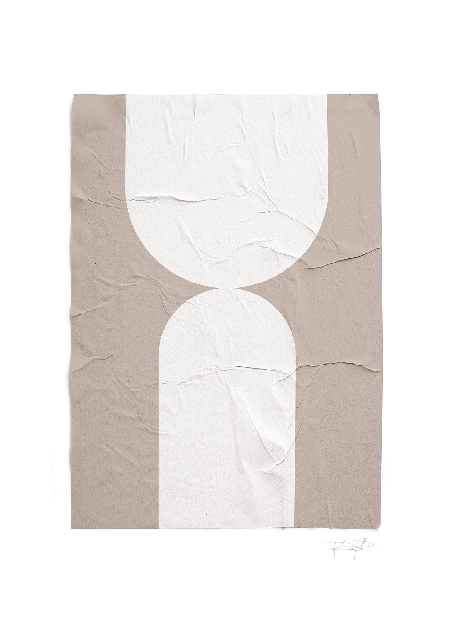 Shapes and wrinkles poster