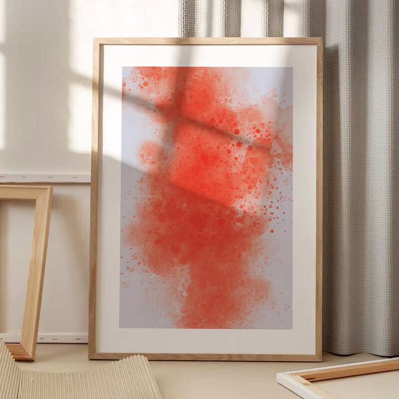 Colour splash poster orange