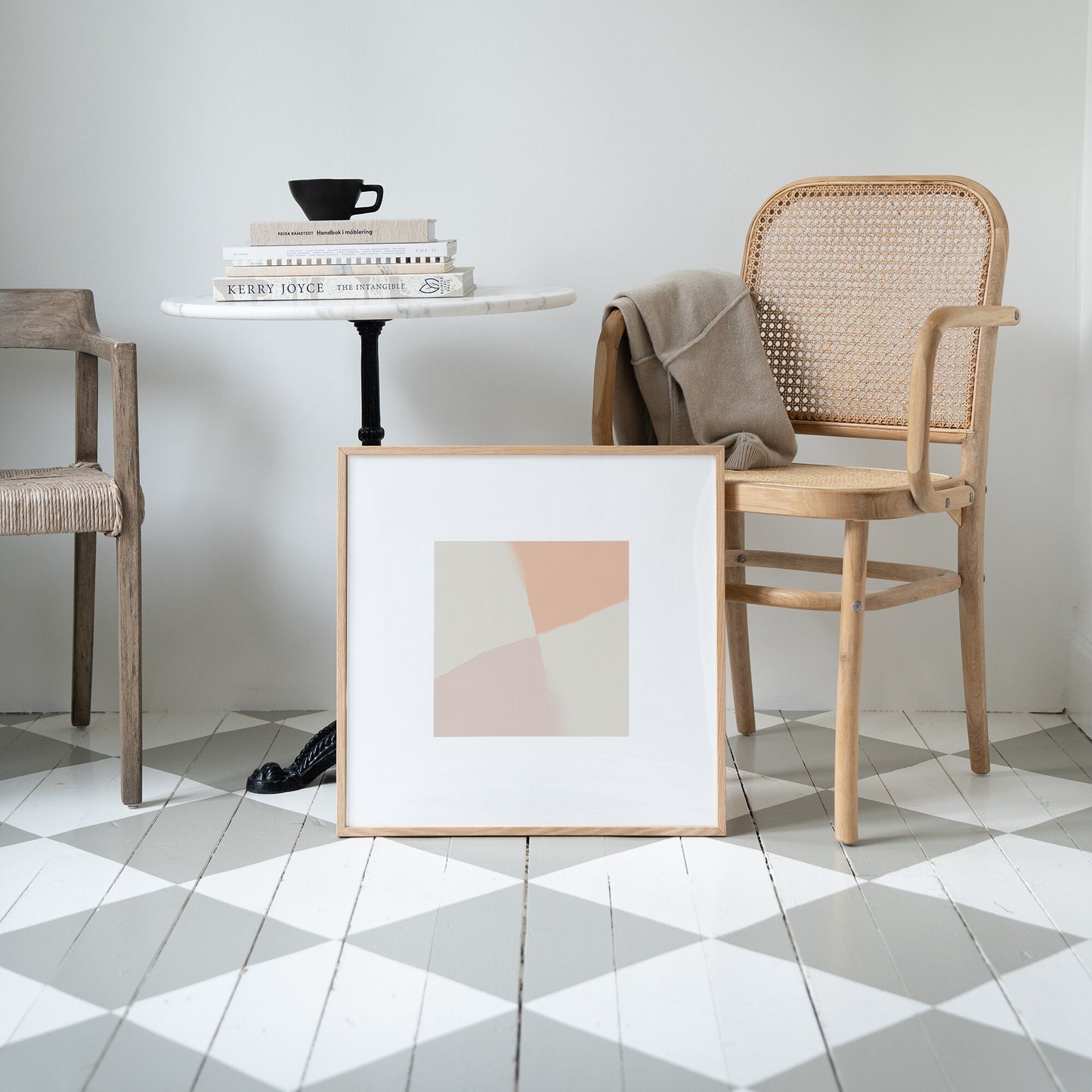 Pastell geometrisk minimalist poster 